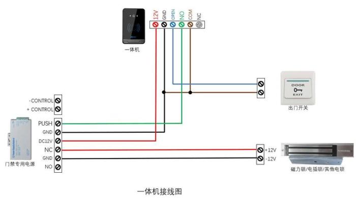 门禁系统安装接线方法