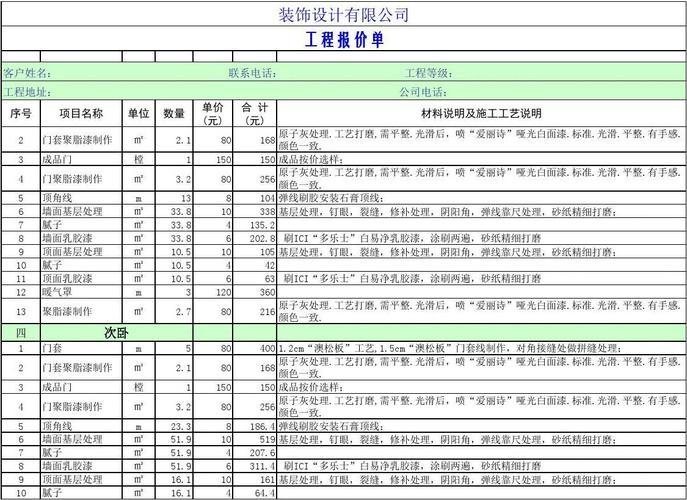 装修报价怎么做