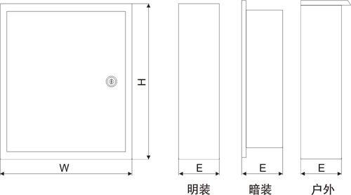 36回路配电箱尺寸